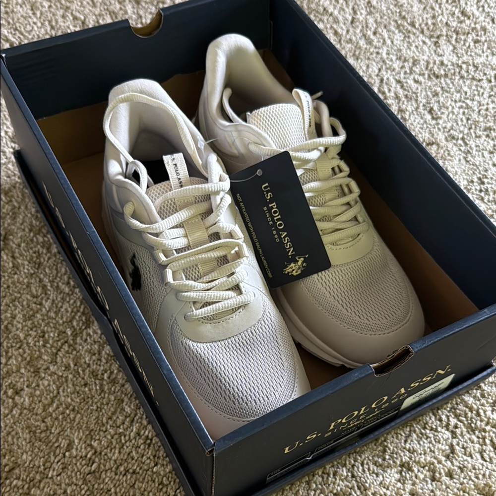 U.S. Polo Assn. White Sneakers Modern Design